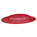 Round Millinery Base Hat Fascinators Hedpiece Making Accessory 31cm Wine Red