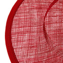 Round Millinery Base Hat Fascinators Hedpiece Making Accessory 31cm Wine Red