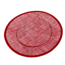 Round Millinery Base Hat Fascinators Hedpiece Making Accessory 31cm Wine Red