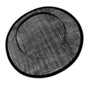 Round Millinery Base Hat Fascinators Hedpiece Making Accessory 31cm Black