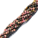 4mm Jewelry Making Craft Rhodonite Gemstone Bead Strand 15
