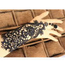 Elegant Women Girls Ladies Lace Bracelet With Ring Wedding Party Supplies Black
