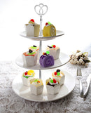 3Tier Cupcake Stand Tray Stand With Crown Shaped Top Desert Server Display Tower Wedding Party Decor