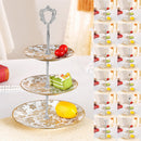 3Tier Cupcake Stand Tray Stand With Heart Shaped Top Desert Server Display Tower Wedding Party Decor