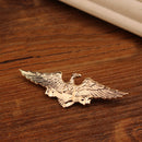 Men's Elegant Fashion Golden Fierce Eagle Brooch Pin Lapel Party Collar Pin