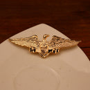 Men's Elegant Fashion Golden Fierce Eagle Brooch Pin Lapel Party Collar Pin