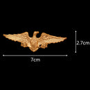 Men's Elegant Fashion Golden Fierce Eagle Brooch Pin Lapel Party Collar Pin