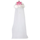 Bride To Be Crown Tiara with White Veil for Hen Night Party Bridal Shower