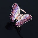 Women Girls Ladies Fashionable Rhinestone Hair Claw Clip Wedding Prom Party Supplies Purple