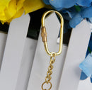 Antique Solid Brass 3x Magnification Telescope Pendant Charm Carabiner Clip Key Chain Keyring