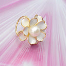 3-Ring Flower Brooch Scarf Clip Buckle Women's Jewelry Flower Brooch Pin