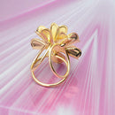 3-Ring Flower Brooch Scarf Clip Buckle Women's Jewelry Flower Brooch Pin