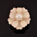 3-Ring Flower Brooch Scarf Clip Buckle Women's Jewelry Flower Brooch Pin