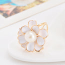 3-Ring Flower Brooch Scarf Clip Buckle Women's Jewelry Flower Brooch Pin