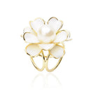 3-Ring Flower Brooch Scarf Clip Buckle Women's Jewelry Flower Brooch Pin
