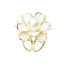 3-Ring Flower Brooch Scarf Clip Buckle Women's Jewelry Flower Brooch Pin