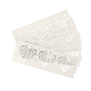 Beautiful Hollow Out Love Letter Heart Pattern LED Tea Light Holders Wedding Christmas Decor White