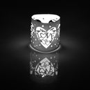 Beautiful Hollow Out Love Letter Heart Pattern LED Tea Light Holders Wedding Christmas Decor White