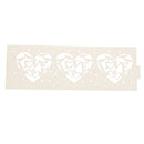 Beautiful Hollow Out Love Letter Heart Pattern LED Tea Light Holders Wedding Christmas Decor White