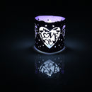 Beautiful Hollow Out Love Letter Heart Pattern LED Tea Light Holders Wedding Christmas Decor Dark Purple