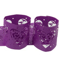 Beautiful Hollow Out Love Letter Heart Pattern LED Tea Light Holders Wedding Christmas Decor Dark Purple