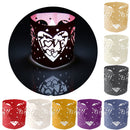 Beautiful Hollow Out Love Letter Heart Pattern LED Tea Light Holders Wedding Christmas Decor Red
