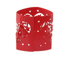 Beautiful Hollow Out Love Letter Heart Pattern LED Tea Light Holders Wedding Christmas Decor Red