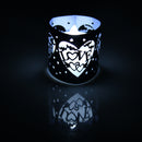Beautiful Hollow Out Love Letter Heart Pattern LED Tea Light Holders Wedding Christmas Decor Blue