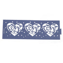 Beautiful Hollow Out Love Letter Heart Pattern LED Tea Light Holders Wedding Christmas Decor Blue