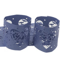 Beautiful Hollow Out Love Letter Heart Pattern LED Tea Light Holders Wedding Christmas Decor Blue