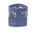 Beautiful Hollow Out Love Letter Heart Pattern LED Tea Light Holders Wedding Christmas Decor Blue