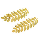 6 x DIY Jewelry Making Filigree Leaf Branch Golden Charm Pendants Home Decor