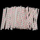 Metallic Twist Ties Love Heart for Candy Sweet Cake Lollipop Gift Bags Pack of 100
