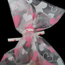 Metallic Twist Ties Love Heart for Candy Sweet Cake Lollipop Gift Bags Pack of 100