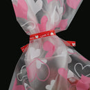 Metallic Twist Ties Love U Heart for Candy Sweet Cake Lollipop Bags Pack of 100