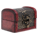 Wooden Vintage Treasure Chest Jewellery Bracelet Storage Box Case Organiser