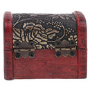 Wooden Vintage Treasure Chest Jewellery Bracelet Storage Box Case Organiser