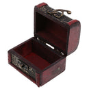 Wooden Vintage Treasure Chest Jewellery Bracelet Storage Box Case Organiser
