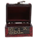 Wooden Vintage Treasure Chest Jewellery Bracelet Storage Box Case Organiser