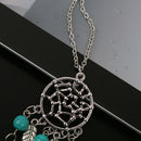 Silver Dream Catcher Pendant Necklace Fashion Feather Tassel Necklace Jewelry