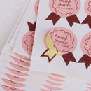 20pcs Sheets "handmade" Favor Gift Bag Stickers Labels Party Decor