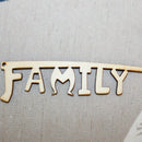 10pcs Family Words Letters Wooden Shape Craft Scrapbooking Embellishments