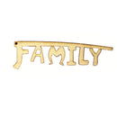 10pcs Family Words Letters Wooden Shape Craft Scrapbooking Embellishments