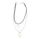 Fashion Women Multilayer Triangle Pendant Gold Chain Choker Necklace