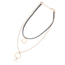Fashion Women Multilayer Triangle Pendant Gold Chain Choker Necklace