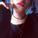 Fashion Women Multilayer Triangle Pendant Gold Chain Choker Necklace