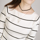 Fashion Women Multilayer Triangle Pendant Gold Chain Choker Necklace