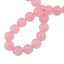 10mm Natural Rose Quartz Gemstone Loose Beads Jewelry Making 15 inch Pink