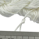 Nylon Braided Cord Thread String For Bracelet Necklace Making Accessory DIY Cream 30m