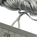 Nylon Braided Cord Thread String For Bracelet Necklace Making Accessory DIY Grey 30m